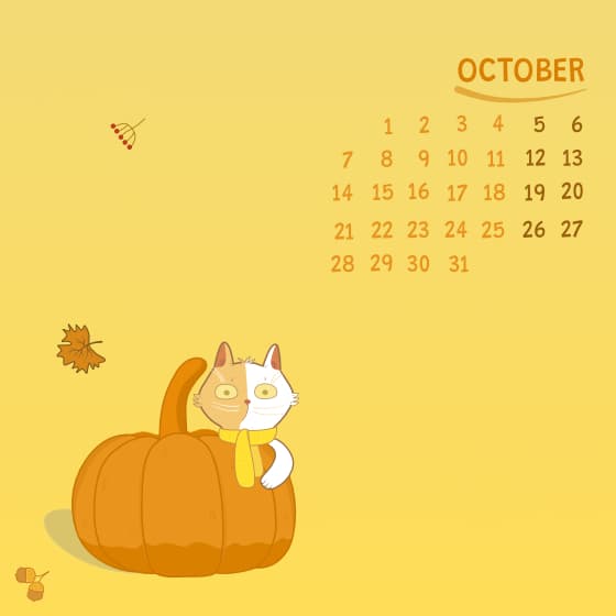 October calendar
